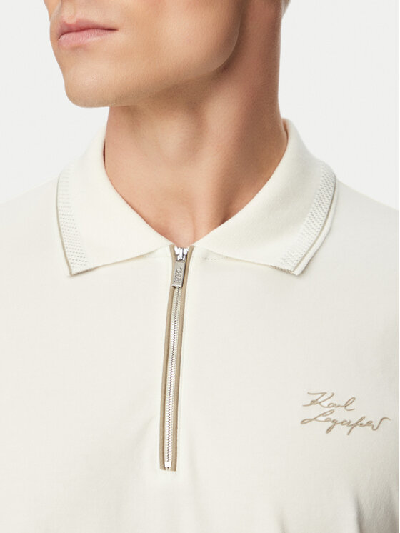 KARL LAGERFELD KARL LAGERFELD Polo 745021 562221 Crema Regular Fit