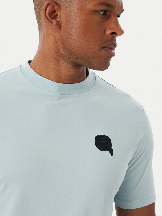 KARL LAGERFELD KARL LAGERFELD Camiseta 755049 562235 Azul claro Regular Fit