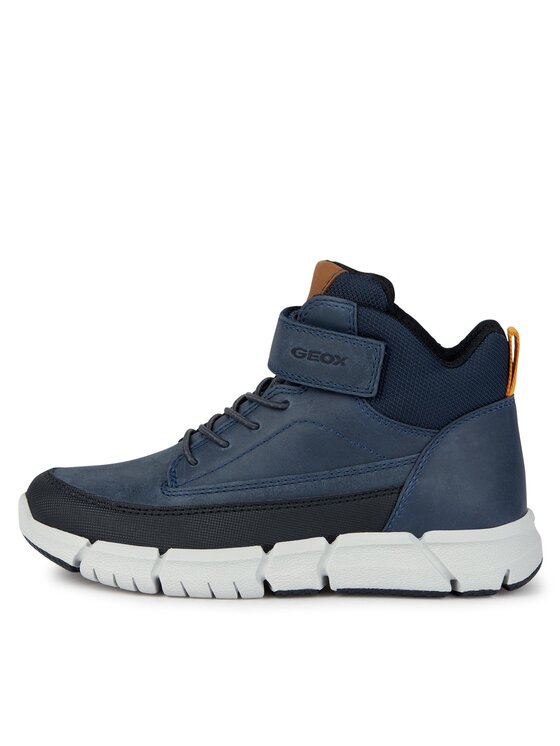 Geox Kozačky Geox J Flexyper Boy J369BA 0CLFU C4002 S Tmavomodrá