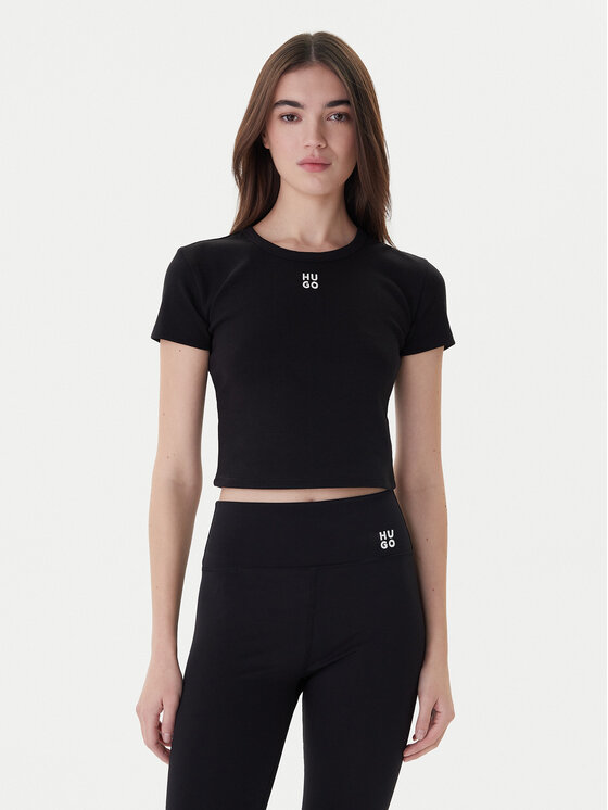HUGO Hugo Футболка Delanor 50512000 Чорний Slim Fit