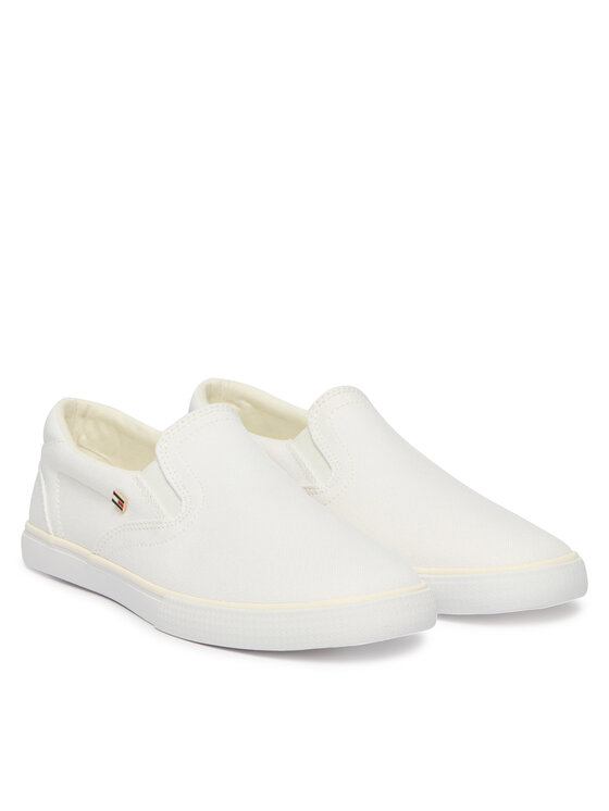 Tommy Hilfiger Tenisky Tommy Hilfiger Th Low Profile Slip On FW0FW09103 Bílá