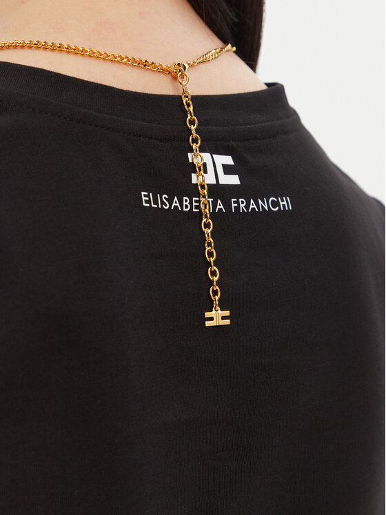 Elisabetta Franchi Elisabetta Franchi Póló MA-006-51E2 Fekete Regular Fit