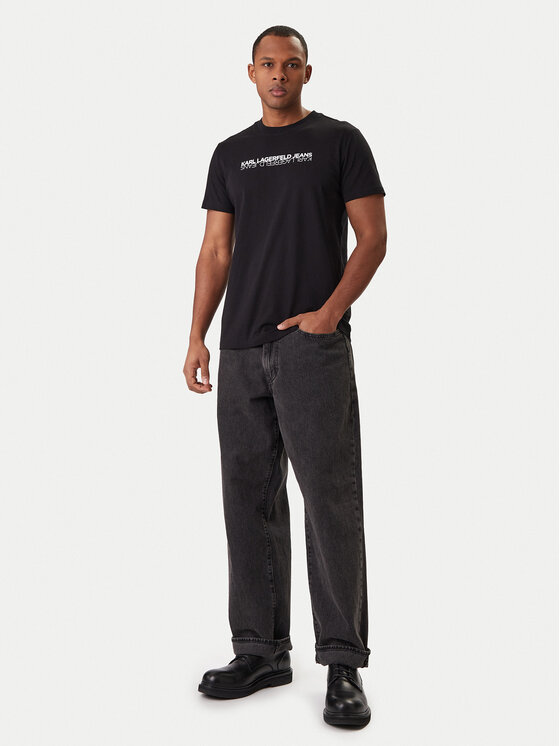 Karl Lagerfeld Jeans Karl Lagerfeld Jeans Camiseta B1M17063 Negro Regular Fit