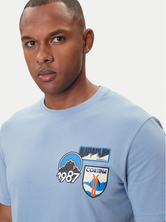 Napapijri Napapijri Camiseta S-Montepiana NP0A88SV Azul Regular Fit