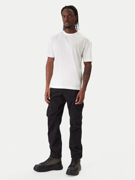C.P. Company C.P. Company Camiseta 20CMTS086A005100W Écru Regular Fit