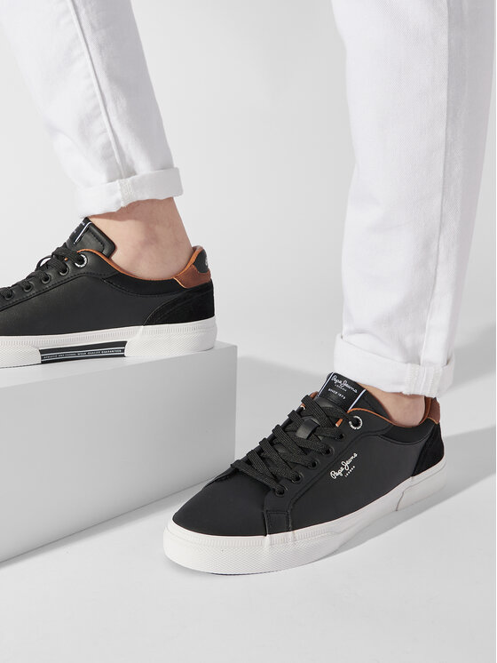 Pepe Jeans Снікерcи Pepe Jeans Kenton Court PMS30839 Чорний