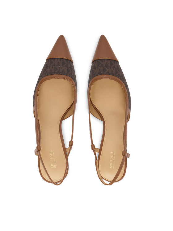 MICHAEL Michael Kors Туфлі MICHAEL Michael Kors Alora Toe Cao Mid Sling 40R6AOMS1B Коричневий