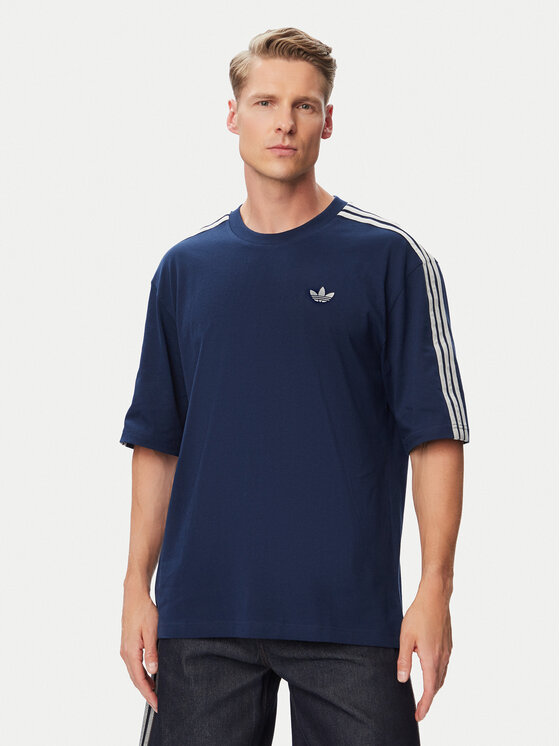 adidas adidas Футболка Adicolor 3-Stripes Oversized Tee KS7414 Cиній Oversize