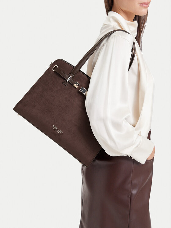 Nine West Τσάντα Nine West CEO-MODERN GRACE-LDA9516 Σκούρο καφέ