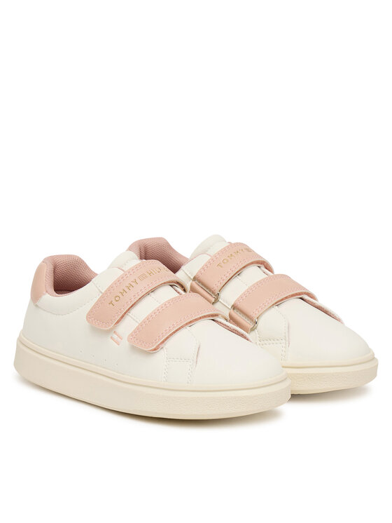 Tommy Hilfiger Sneakers Tommy Hilfiger Low Cut Velcro Sneaker T1A9-35063-1355 S Crema
