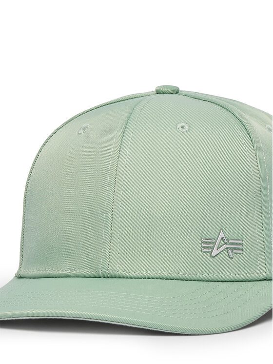 Alpha Industries Бейсболка Alpha Industries Metal Label 156905 Зелений