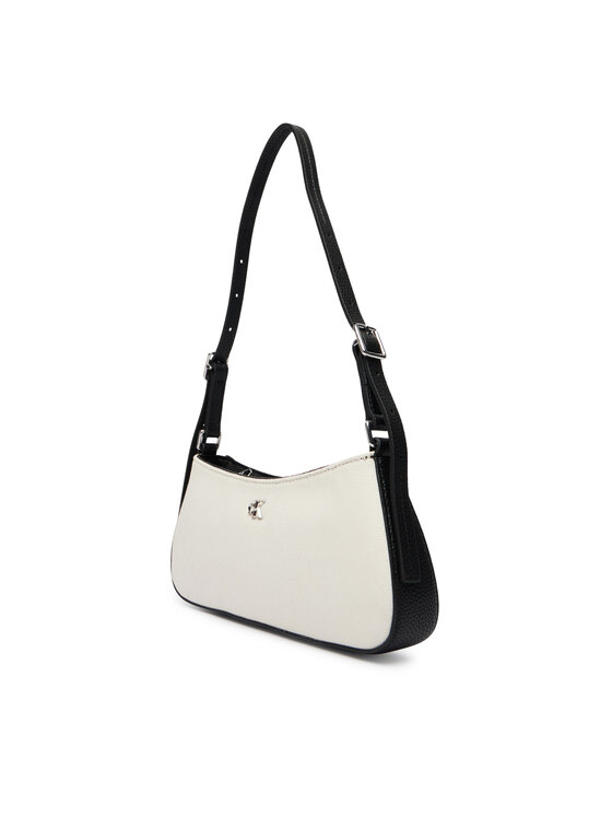 Calvin Klein Torebka Calvin Klein Ck Canvas Small Shoulder Bag LV04F3347G Biały