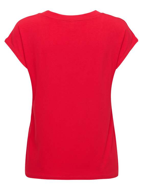 ONLY ONLY Camiseta Rilla 15315776 Rojo Regular Fit