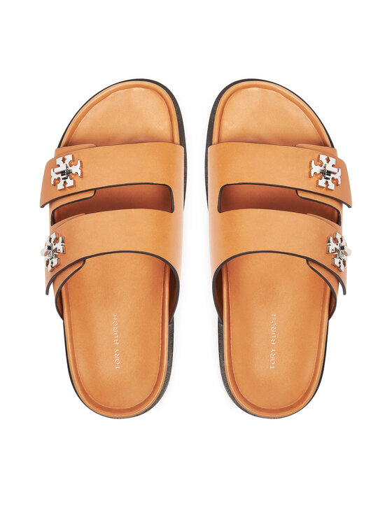 Tory Burch Шльопанці Tory Burch T Lock Sport Slide 166905 Коричневий