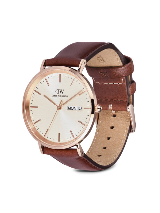 Daniel Wellington Годинник Daniel Wellington Classic Day Display 40 DW00100829 Рожеве золото