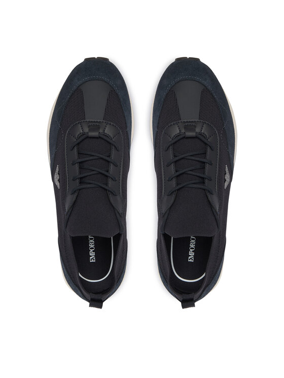 Emporio Armani Sneakersy Emporio Armani EM003739 AF19724 Granatowy
