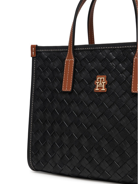 Tommy Hilfiger Soma Tommy Hilfiger Th City Mini Tote AW0AW18393 Melns