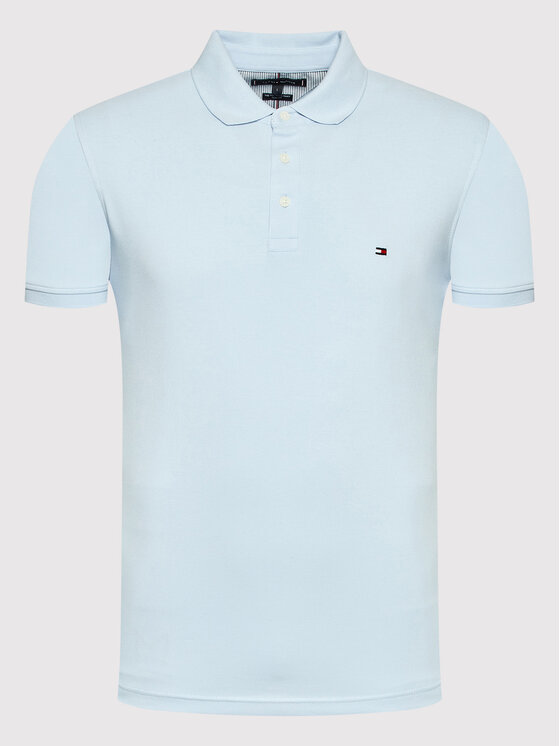 Tommy Hilfiger Tommy Hilfiger Polo MW0MW17771 Celeste Slim Fit