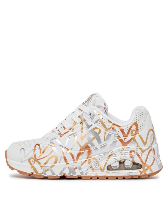 Skechers Снікерcи Skechers Uno Metallic Love 155523/WTGD Білий