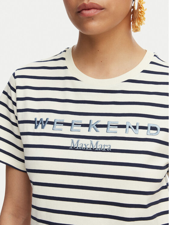 Weekend Max Mara Weekend Max Mara Camiseta Bora 2615971042 Azul marino Regular Fit