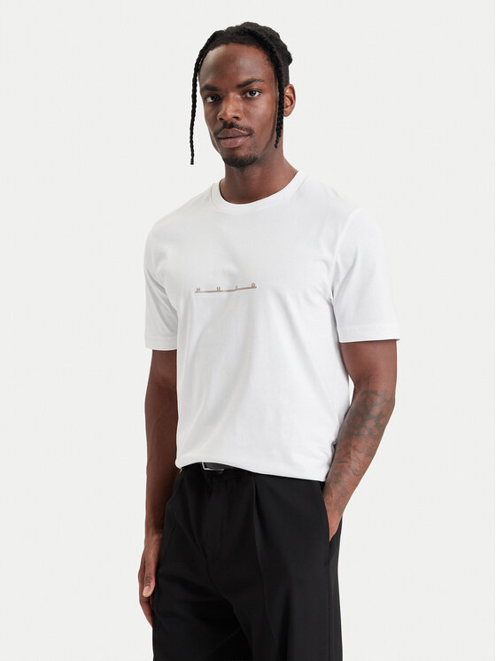 HUGO HUGO Camiseta Datri  50568118 Blanco Regular Fit