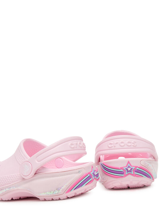 Crocs Iešļūcenes Crocs Classic Star Sparkle Shaker Clog 211620 Rozā