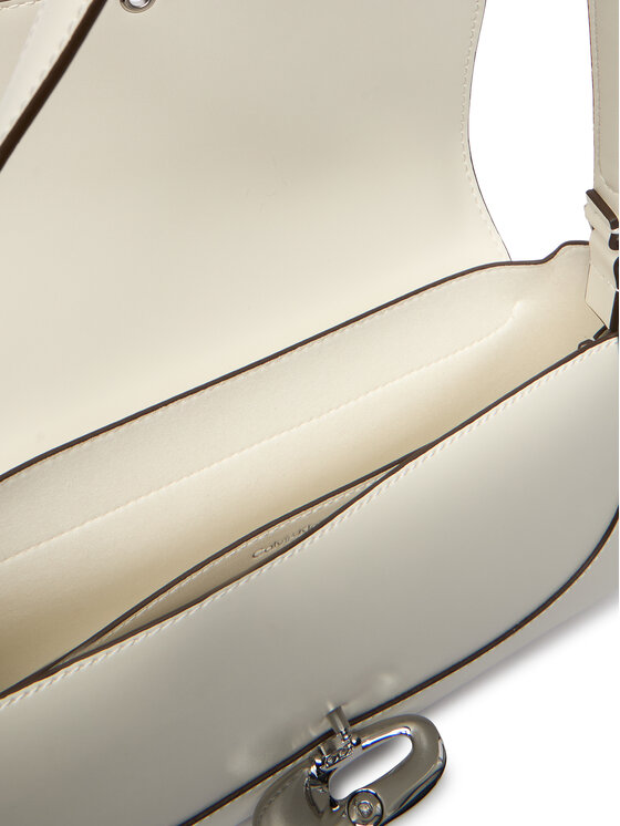 Calvin Klein Geantă Calvin Klein Hardware Flap Shoulder Bag LV04F3146G Alb