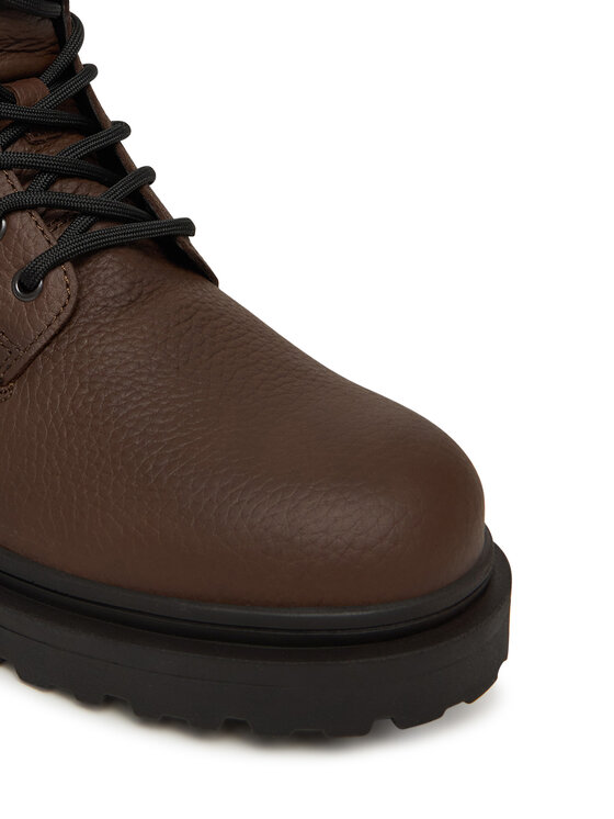 Tommy Jeans Polacchine Tommy Jeans Tjm Lace Up Boot Leather EM0EM01629 Marrone