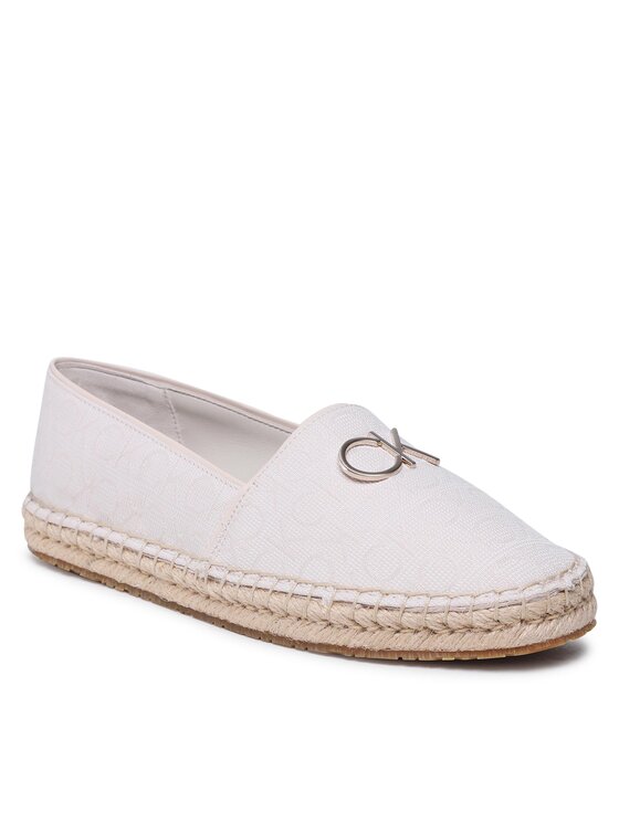 Calvin Klein Εσπαντρίγιες Calvin Klein Espadrille W/Hw HW0HW01458 Εκρού