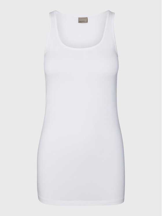 Vero Moda Vero Moda Топ Maxi 10185110 Білий Regular Fit