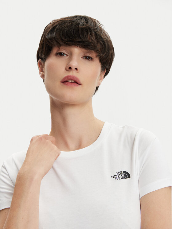 The North Face The North Face Póló Simple Dome NF0A87NH Fehér Regular Fit