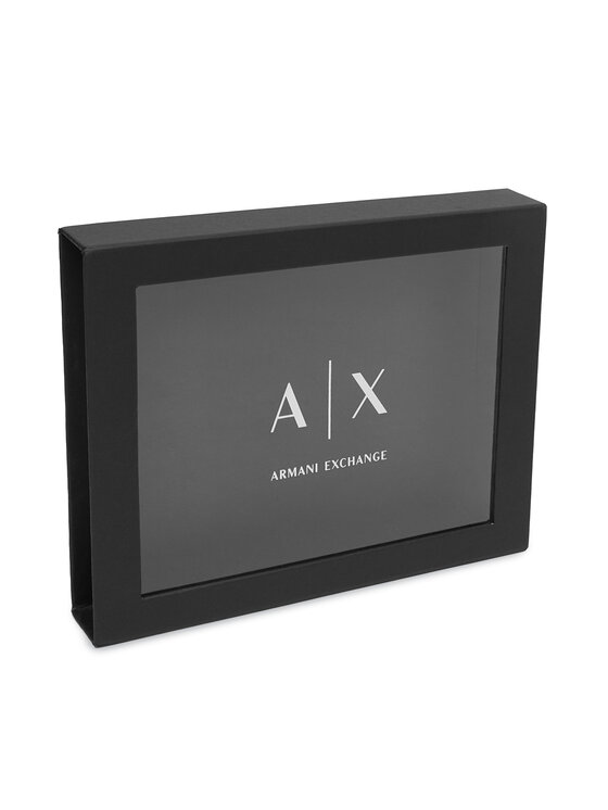 Armani Exchange Σετ Θήκη Επαγγελματικών Καρτών & Μπρελόκ Armani Exchange XM002217 AF22541 UC001 Μαύρο