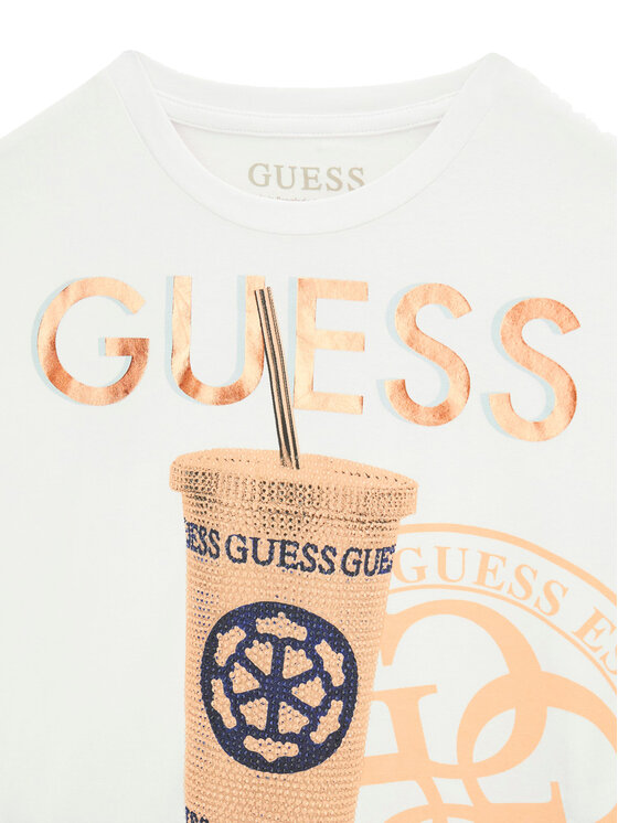 Guess Guess Футболка J6GI06 K6YW4 Білий Relaxed Fit
