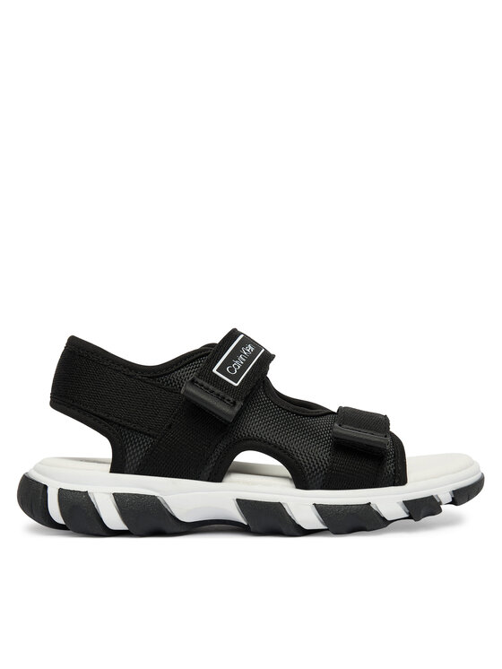 Calvin Klein Sandali Calvin Klein Velcro Sandal V1B2-83321-1564 Črna