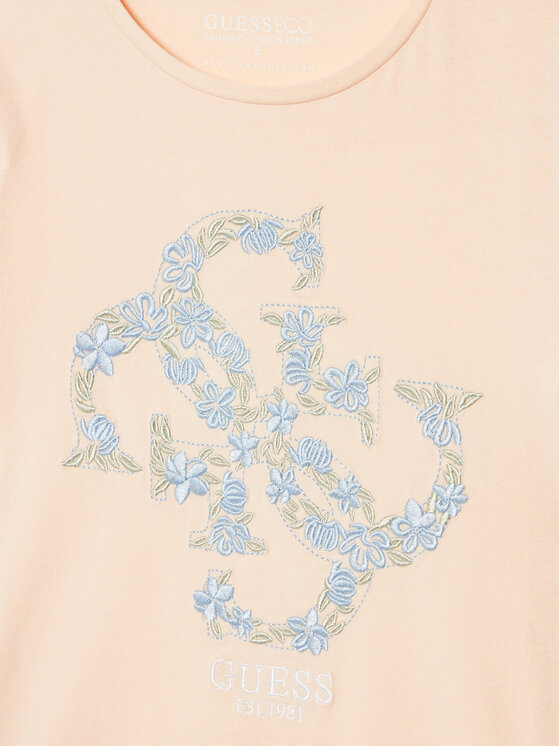 Guess Guess Футболка J5GI02 K6YW4 Рожевий Regular Fit
