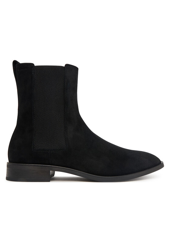 Calvin Klein Členková obuv s elastickým prvkom Calvin Klein Slim Ess Chelsea Su HM0HM02275 Čierna