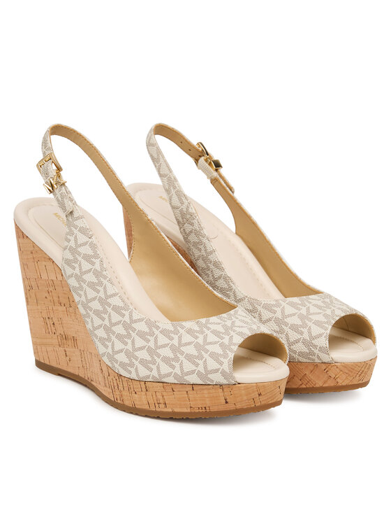 MICHAEL Michael Kors Босоніжки MICHAEL Michael Kors Rosie Wedge 40S6RSHS1B Кремовий
