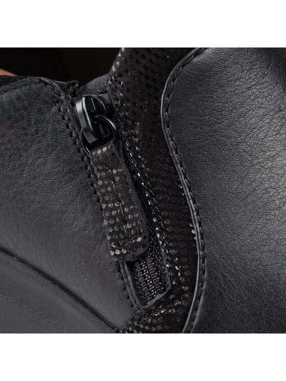 Clarks Nizki čevlji Clarks Un Adorn Zip 261370175 Črna