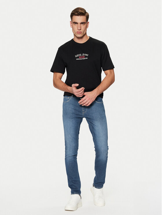 Guess Jeans Guess Jeans Футболка M5RI77 K8FQ4 Чорний Regular Fit