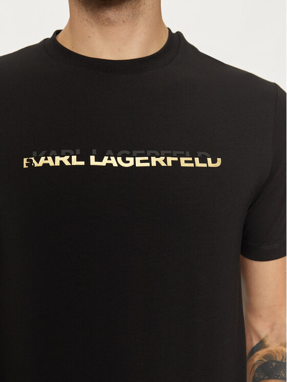 KARL LAGERFELD KARL LAGERFELD T-shirt 755462 551235 Crna Regular Fit