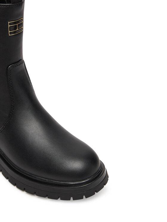 Tommy Hilfiger Členková obuv Tommy Hilfiger T3A5-34016-1355999 D Čierna