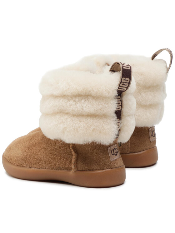 Ugg Kozačky Ugg T Mini Quilted Fluff 1110704T Hnědá