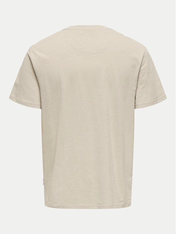 Only & Sons Only & Sons Футболка 22025286 Бежевий Regular Fit