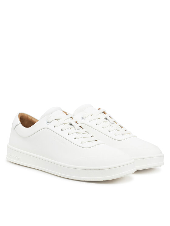 Calvin Klein Сникърси Calvin Klein Low Top Lace Up Oxford Rubb Lth HM0HM01708 Бял
