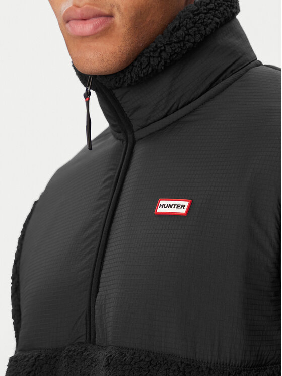 Hunter Hunter Polár kabát Borg HARM0013262 Fekete Regular Fit