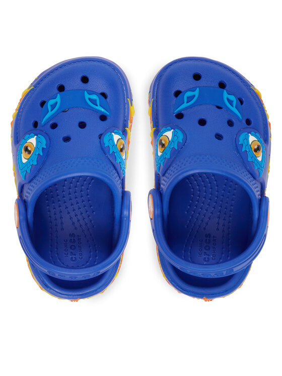 Crocs Шльопанці Crocs Toddler Classic IAM Dragon Lights Clog 212510 Голубий