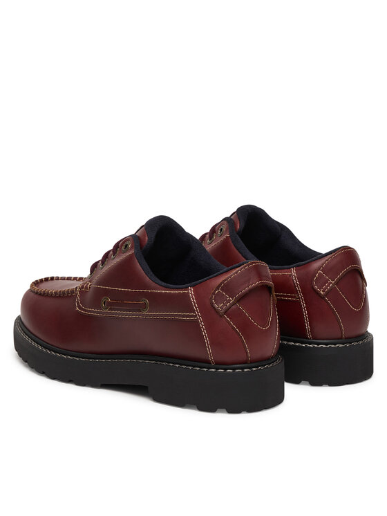 Tommy Jeans Обувки Tommy Jeans Archive '01 Boat Shoe Leather EM0EM01651 Кафяв