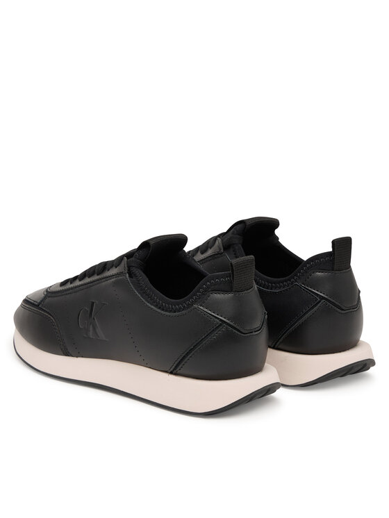 Calvin Klein Laisvalaikio batai Calvin Klein Retro Runner Sock Panl Lth Neo HW0HW03118 Juoda