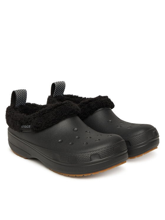 Crocs Шльопанці Crocs Classic Lined Shorty 211380 Чорний