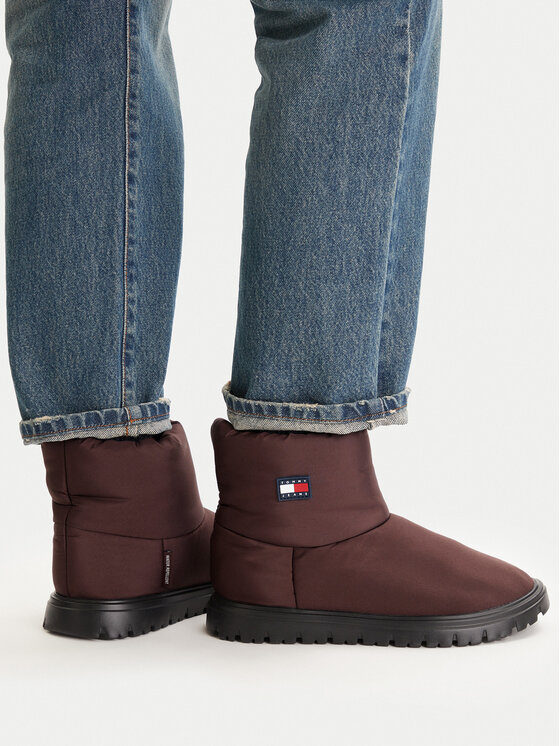 Tommy Jeans Апрески Tommy Jeans Tjw Snow Boot EN0EN02823 Кафяв